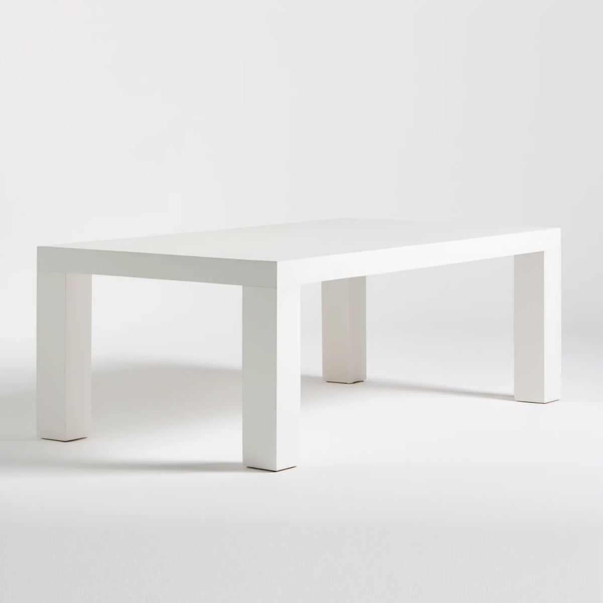 Biały prostokątny stół do jadalni 120 x 75 x 75 cm z płyty MDF