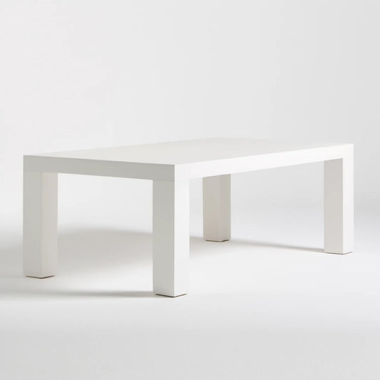 Biały prostokątny stół do jadalni 120 x 75 x 75 cm z płyty MDF