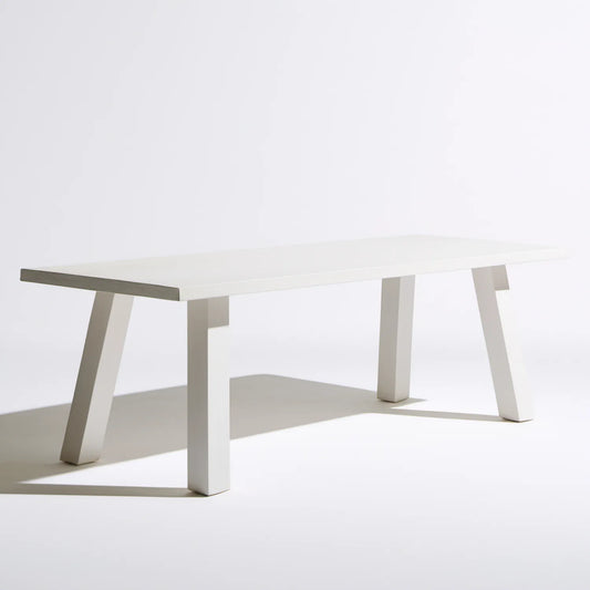 Biały prostokątny stół jadalniany 120 x 60 x 75 cm z płyty MDF i drewna sosnowego