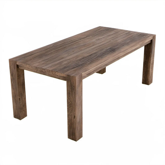 Prostokątny stół do jadalni brązowy orzech 180 x 90 x 75 cm, MDF z okleiną PVC